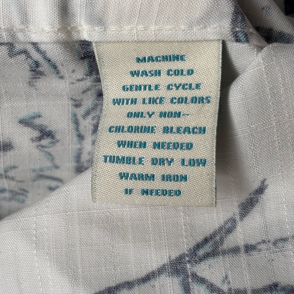 Caribbean White and Black Casual Button Down Shirt with Nautical Fish Pattern - Picture 10 of 15